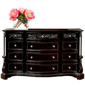 B1660-1 Bankston : Tủ 12 Ngăn Kéo + Hoa Văn Giả Cổ - 1m77